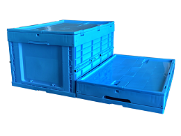 正基折叠箱带盖塑料箱周转箱ZJXS6040318C-8