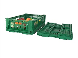 正基折叠水果筐蔬菜筐塑料生鲜周转筐ZJKN604018W-H